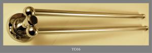 DOUBLE TOWEL RAIL IN BRASS CHROMATED