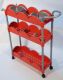 CARRELLO 3 LIVELLI "SLIM FLORI" RED