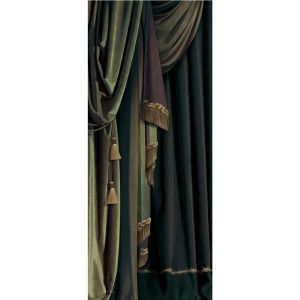 COSTUME PORTE E PARETI VELVET CURTAIN SINISTRA VERDE