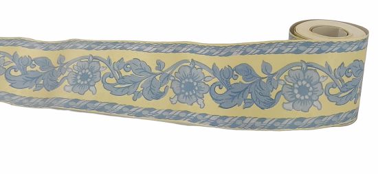 TAPETEN BORDURE MIT BLAUEN BLUMEN 2208