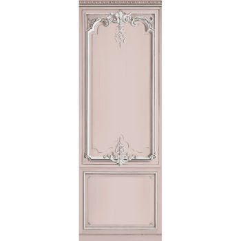 PANNELLO HAUSSMANIANO  IN LEGNO PASTELLO COLORE POLVERI ROSA 108 cm