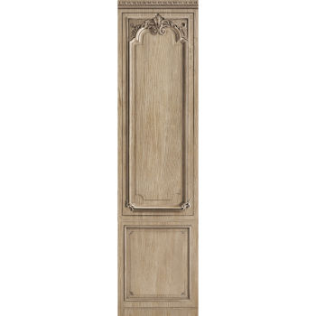 PANNELLO IN LEGNO GREZZO DECORATO HAUSSMANNIANO  80 CM 