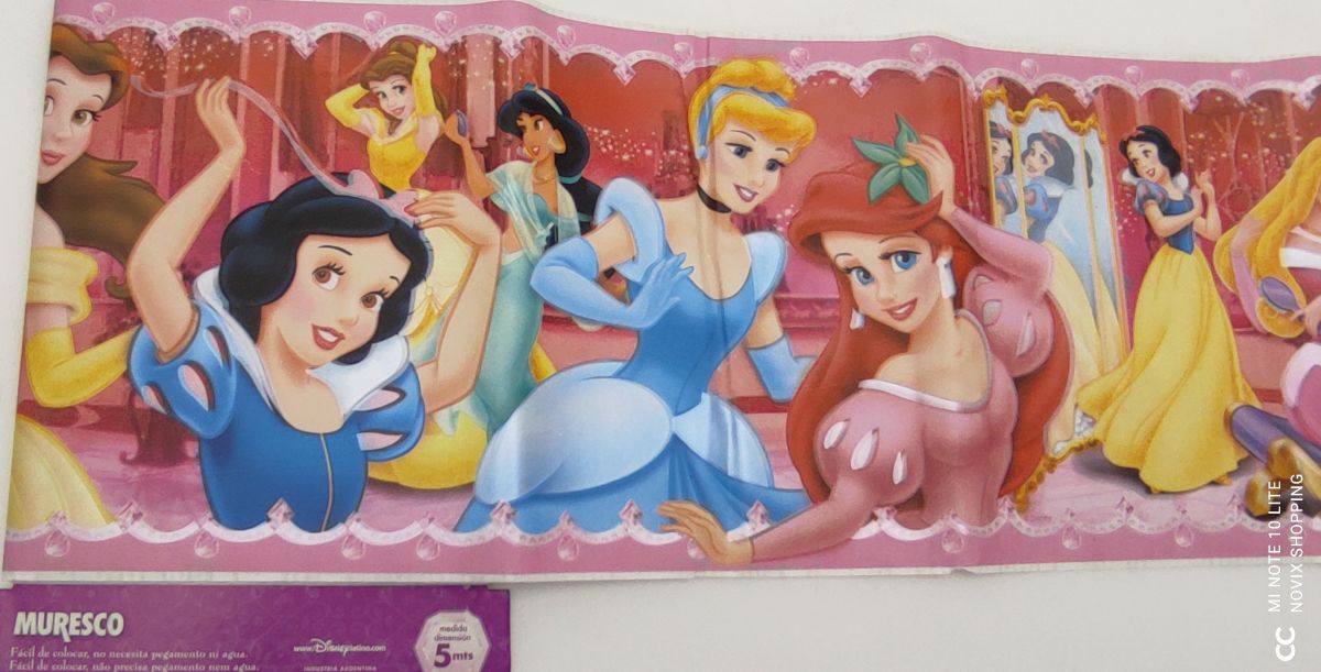 BORDO ADESIVO PRINCIPESSE DISNEY BIANCA NEVE, ARIEL 1137 5 MT X H