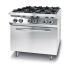 Cucina a gas Kitchen Line a 4 fuochi con forno a convezione elettrico