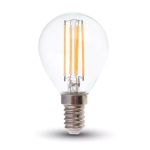 Lampadina LED E14 6W P45 Filamento 6400K Bianco freddo