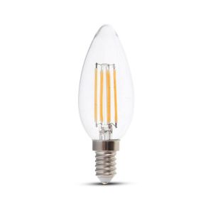 Lampadina LED Bulb E14 6W 130LM/W Candela Filamento A++ 6400K