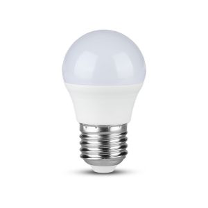 Lampadina LED Chip Samsung E27 4,5W A++ G45 4000K Bianco naturale