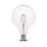 Lampadina LED E27 4W G125 Filamento 2700K Bianco caldo