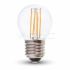 Lampadina LED E27 4W G45 Filamento 4000K Bianco naturale