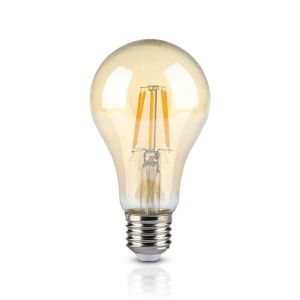 Lampadina LED E27 8W A67 Filamento Ambrato 2200K 