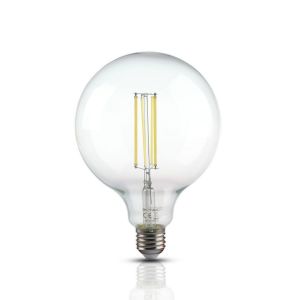 Lampadina LED E27 12,5W G125 Filamento 6500K Bianco freddo