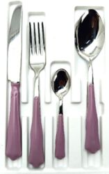 MORINOX OPERA CUTLERY 24 pcs. 6 PEOPLE 18/10 STAINLESS STEEL and MALVIA COLOR ABS