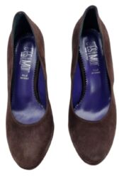 WOMEN'S HIGH HEEL SHOES COLOR BROWN SUEDE BY C'EST MOI