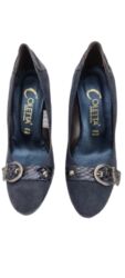 WOMEN'S HIGH HEEL SHOES BY COLETTA BLUE SUEDE