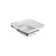 Soap dish with frosted glass pan cm.10, 5x13, 2x4