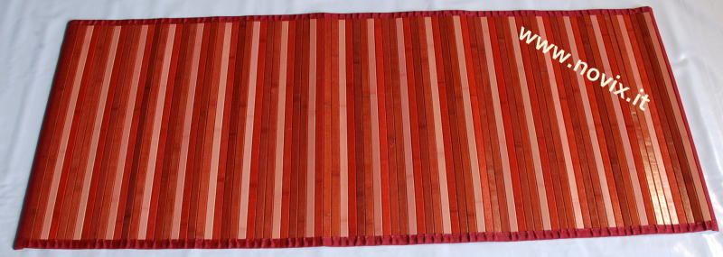 TAPPETO BAMBÙ ROSSO 60X280 cm.