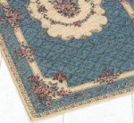 TAPIS BOUQUET 85 X 150 CM BLEU