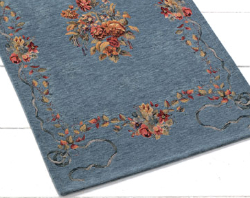 TAPIS SEPTEMBRE 65 X 110 CM BLEU