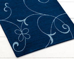 TAPIS METALLI 65 X 110 CM BLEU