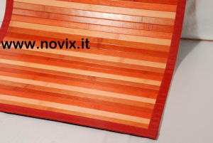 TAPPETO BAMBÙ ROSSO  60X280 cm. 