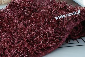 Tappeto Shaggy-Spaghetti 60x100 Bordeaux