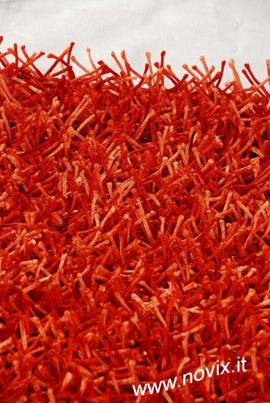 floor factory tappeto esclusivo moderno Satin rosso 200x200 cm tappeto  shaggy pelo lungo