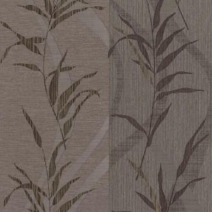 Sinfonia Wallcovering brown leaves