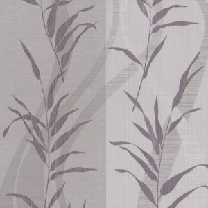 Wallcovering Sinfonia leaves gray/lilac