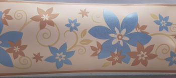 BORDER ADHESIVE BRILLIANT FLOWER 441603