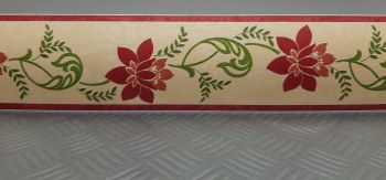 RED FLOWER BORDER ADHESIVE 441528