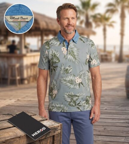 POLO MAGLIETTA UOMO RAGAZZO COTONE HEROD HAWAIANA