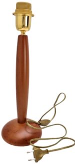 BASE LAMPADA ABAT JOUR IN LEGNO ATTACCO LAMPADINA E27 VITE GRANDE