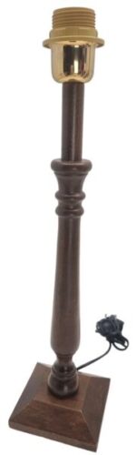 BASE LAMPADA ABAT JOUR IN LEGNO ATTACCO LAMPADINA E27 VITE GRANDE