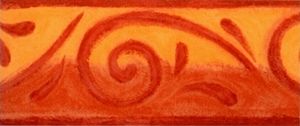 BORDURE ADHÉSIVE À VAGUES BORDEAU