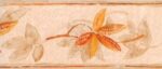 BORDURE ADHÉSIVE AVEC FEUILLE MARRON 174402