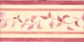 BORDURE ADHÉSIVE  AVEC FEUILLES DE ROSE