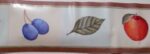 BORDURE ADHÉSIVE TRANSPARENT AUX FRUITS