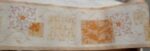BORDURE PAPIER EFFET GAUFRÉ FLEURS DORÉES