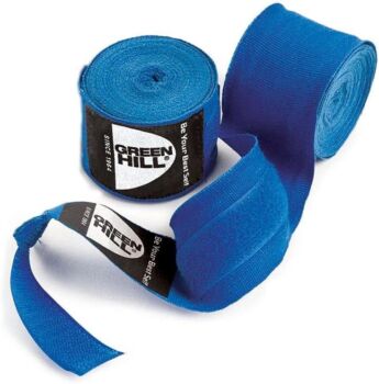 GREEN HILL FASCE BENDAGGI BENDE BOXE APPROVATI IBA KICK BOXING NERO ROSSO BLU