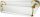 porte-serviette-double-topaze-blanc-dore-27d34a4e PORTE SERVIETTE DOUBLE "TOPAZE" BLANC DORE