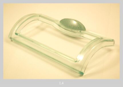 PORTE SERVIETTE PLASTIQUE TRANSPARENTE VERTE