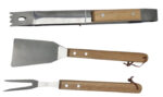 Set de 3 couverts inox BBQ