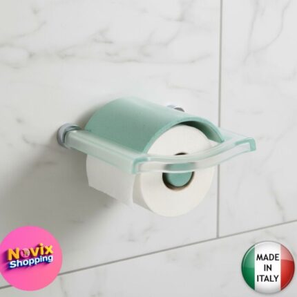 PORTE ROULEAU EN PLASTIQUE TRANSPARENT VERT
