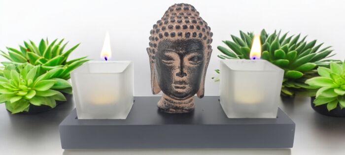 product-12594-0-7eeaff02-700 Base de Buddah & 2 bougies