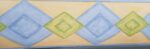 Bordure autocollante octogone bleue