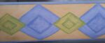 Bordure autocollante octogone bleue