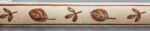 BORDURE ADHÉSIVE DÉCORATIVE FEUILLE MARRON