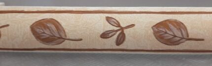 BORDURE ADHÉSIVE DÉCORATIVE FEUILLE MARRON