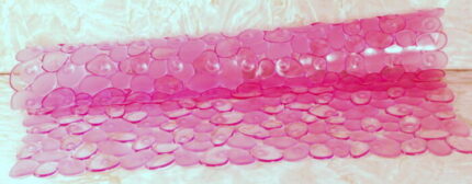 TAPIS DOUCHE ANTIDHERPANT ROSE 54X54 cm.