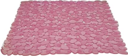TAPIS DOUCHE ANTIDHERPANT ROSE 54X54 cm.